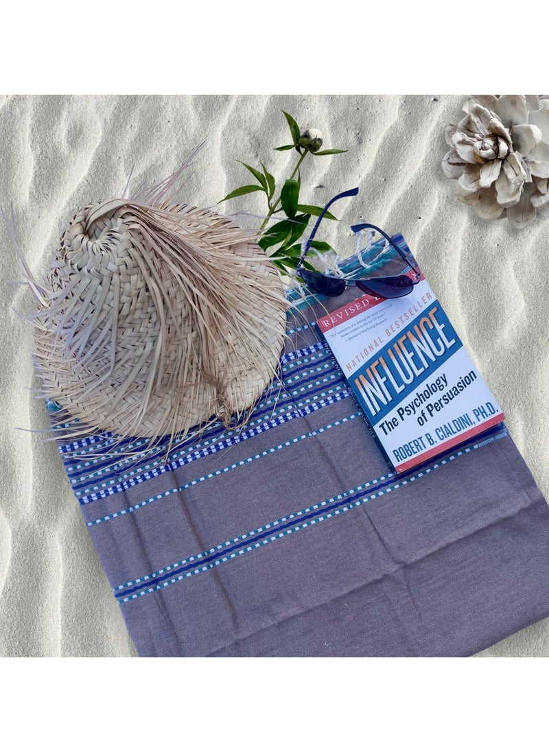 Spirit Amazigh Beach towel Grey