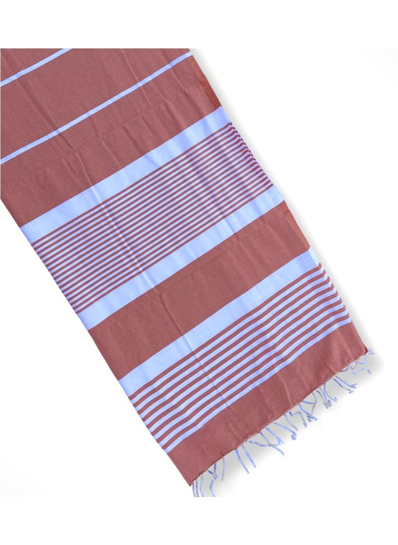 The Line Beach Towel Clear Brown