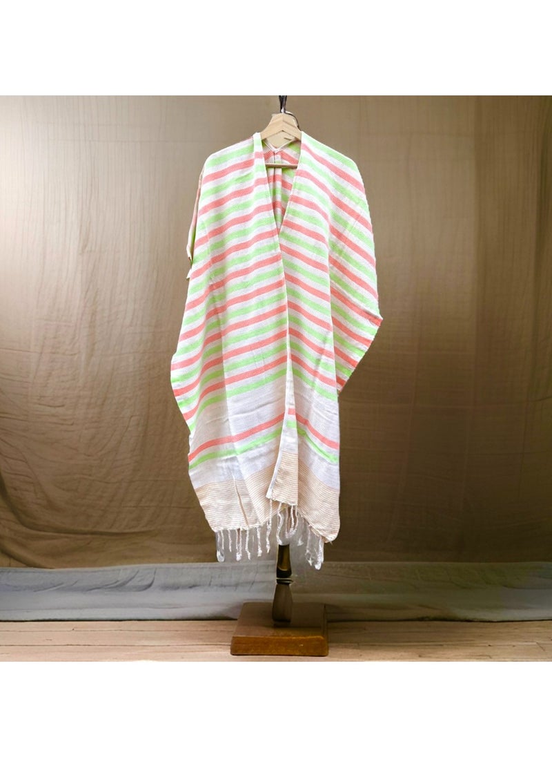 Ocean Breeze Cover-Ups Wavelux Poncho Orange Grany