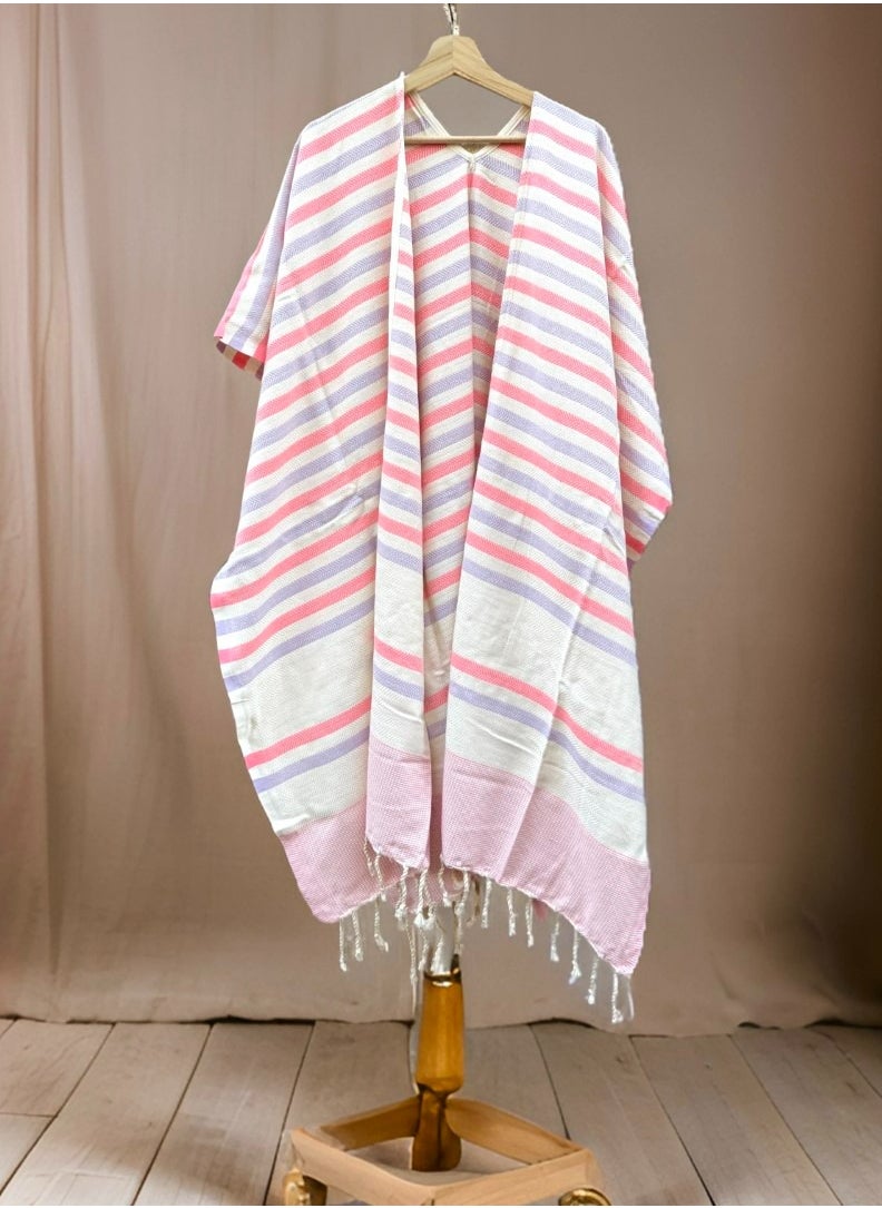 Ocean Breeze Cover-Ups Wavelux Poncho Pink Purple