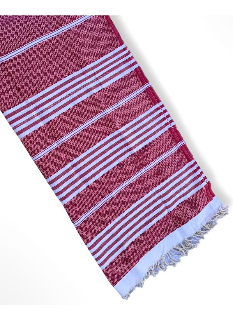 Mediterranean Essence Beach Towel  Red