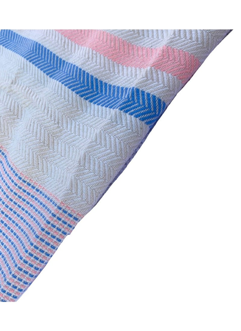 Wavelux Beach Towels Blue Pink