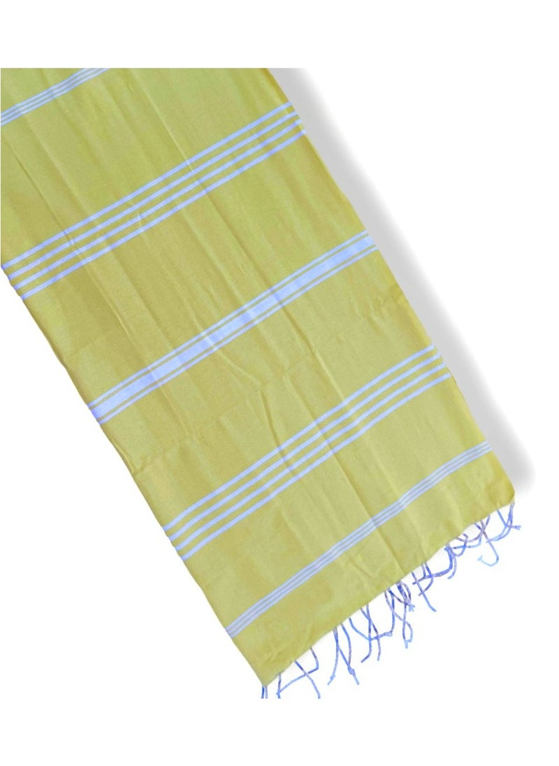 The Line Beach Towel Yellow