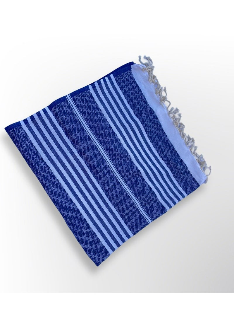 Mediterranean Essence Beach Towel  Blue