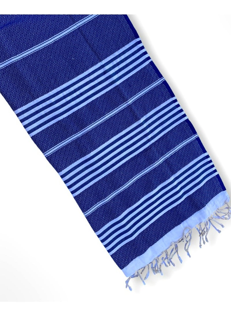 Mediterranean Essence Beach Towel  Blue