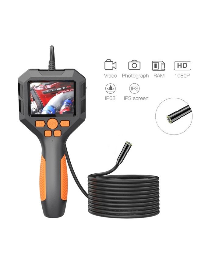 3.9mm P10 2.8 inch HD Handheld Endoscope with LCD Screen, Length:2m