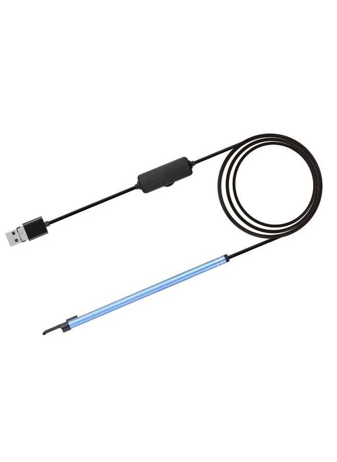 2 in 1 USB HD Visual Earwax Clean Tool Endoscope Borescope with LED Lights & Wifi, Cable length: 2m (Blue)