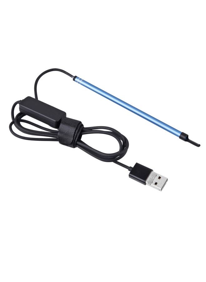 2 in 1 USB HD Visual Earwax Clean Tool Endoscope Borescope with LED Lights & Wifi, Cable length: 2m (Blue)