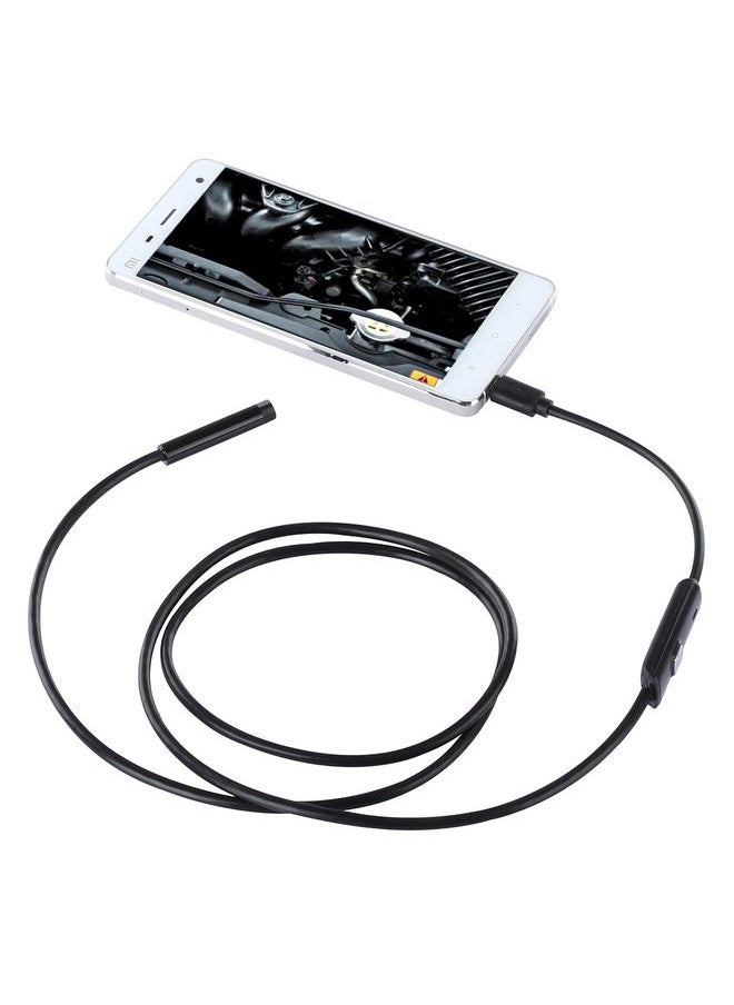 Waterproof Micro USB Endoscope Snake Tube Inspection Camera with 6 LED for OTG Android Phone, Length: 1m, Lens Diameter: 7mm