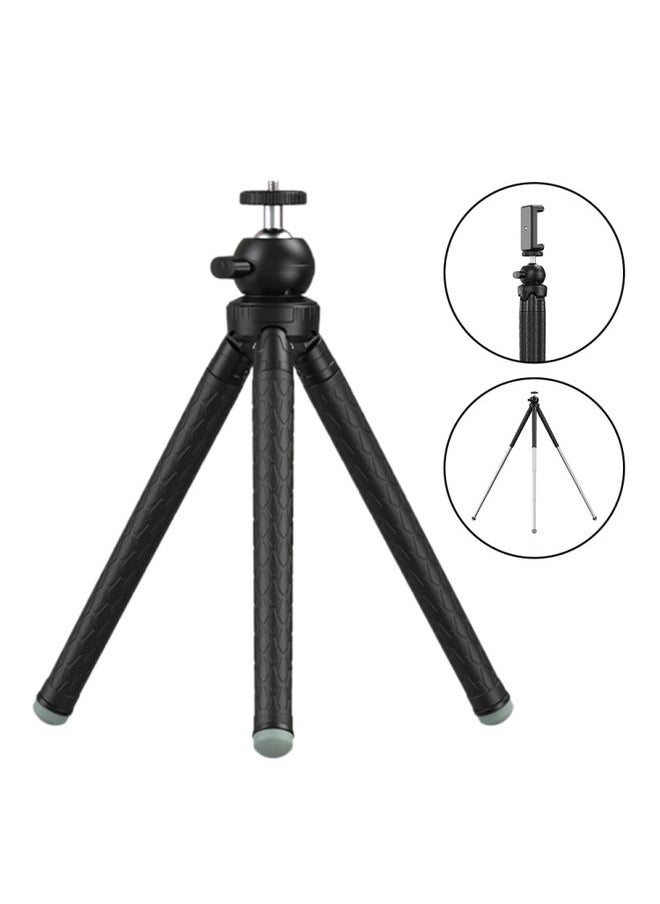 APEXEL APL-JJ09 Mobile Selfie Live Streaming Portable Stretch Telephoto Tripod(Black)