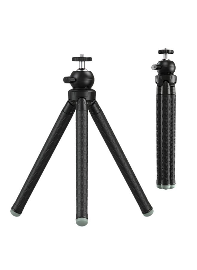 APEXEL APL-JJ09 Mobile Selfie Live Streaming Portable Stretch Telephoto Tripod(Black)