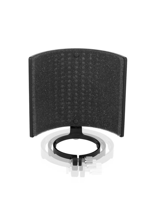 TEYUN PS-4x3 Condenser Microphone U-shaped Blowout Cover Desktop Bracket Audio Accessory Clip(Black)