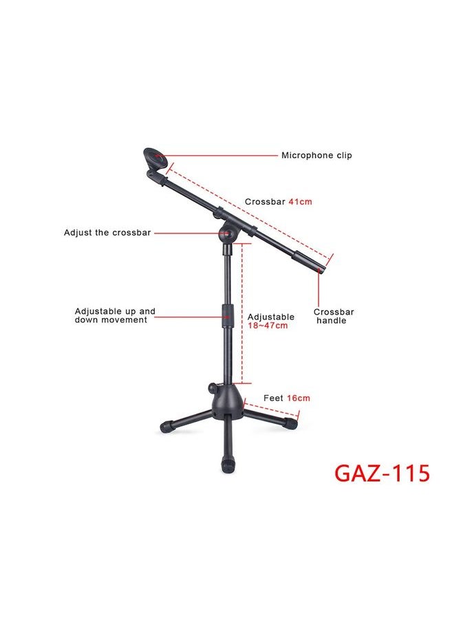 Single Rod Floor Formula Adjustable Microphone Bracket, Style: GAZ-115