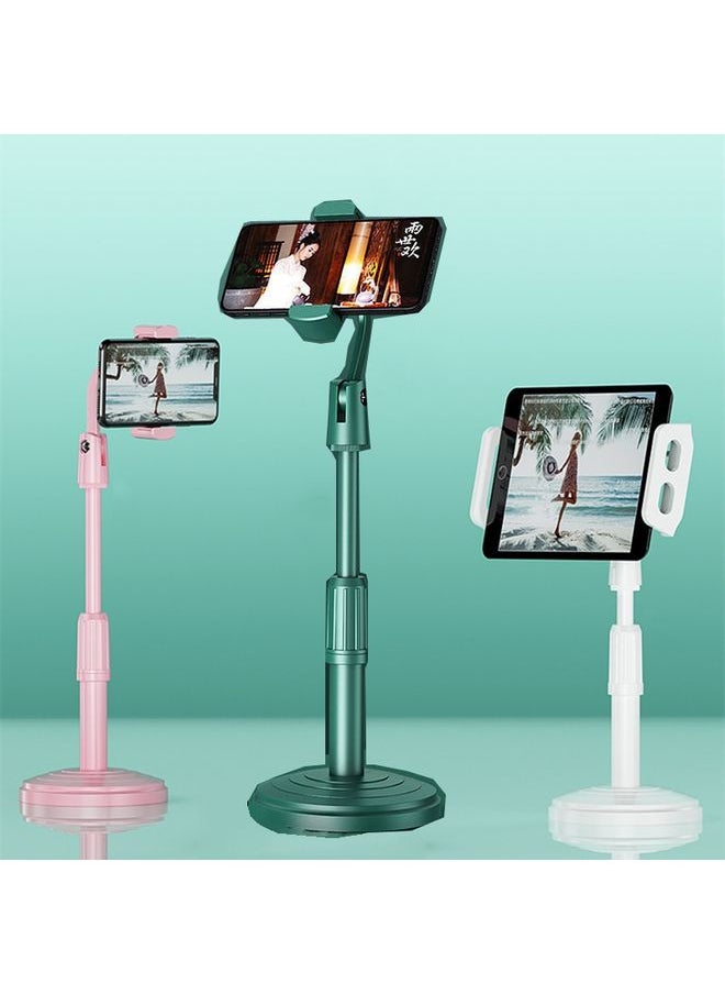 4 PCS Desktop Stand Mobile Phone Tablet Live Broadcast Stand Telescopic Disc Stand, Colour: White