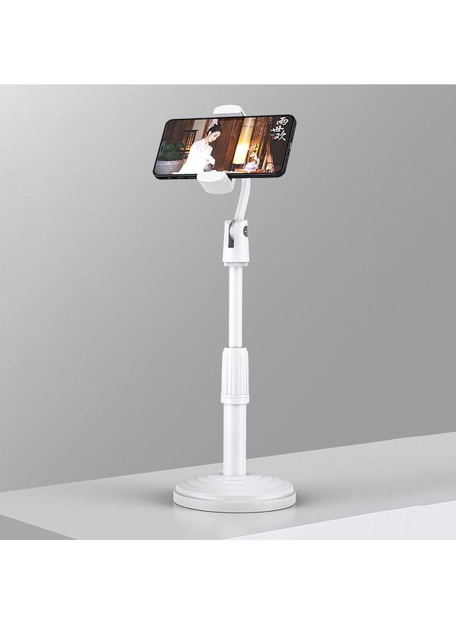 4 PCS Desktop Stand Mobile Phone Tablet Live Broadcast Stand Telescopic Disc Stand, Colour: White