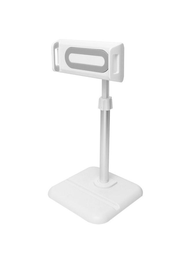 Telescopic Adjustment Live Frame Desktop Tablet Mobile Phone Bracket, Specification: K05 Flat Plate  (White Gray)