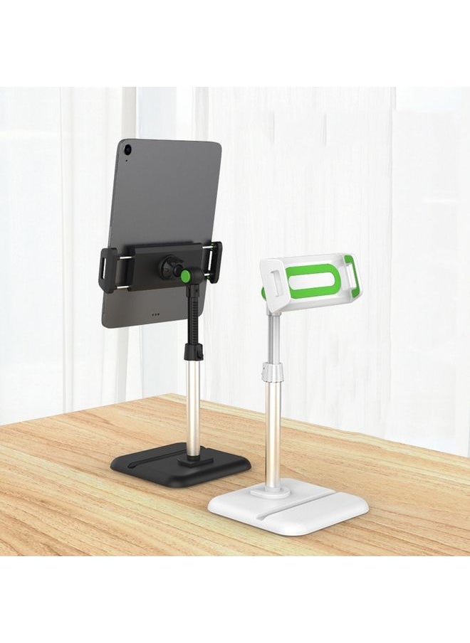 Telescopic Adjustment Live Frame Desktop Tablet Mobile Phone Bracket, Specification: K05 Flat Plate  (White Gray)