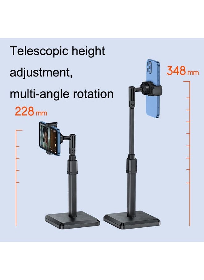 2 PCS Desktop Mobile Phone Live Broadcast Bracket Online Class Telescopic Floor Stand(Cherry Blossom Pink)