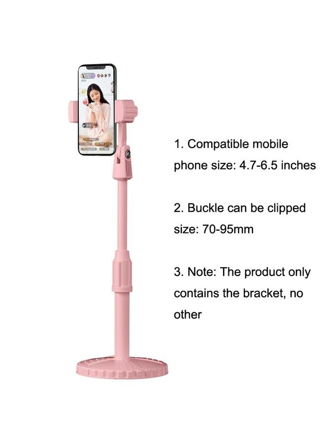 2 PCS Multifunctional Live Telescopic Mobile Phone Desktop Bracket(Cherry Blossom Pink)