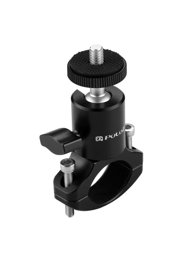 PULUZ Bike Aluminum Handlebar Tripod Ball Head Adapter Mount for GoPro HERO10 Black / HERO9 Black / HERO8 Black /7 /6 /5 /5 Session /4 Session /4 /3+ /3 /2 /1, DJI Osmo Action, Xiaoyi and Other Action Cameras