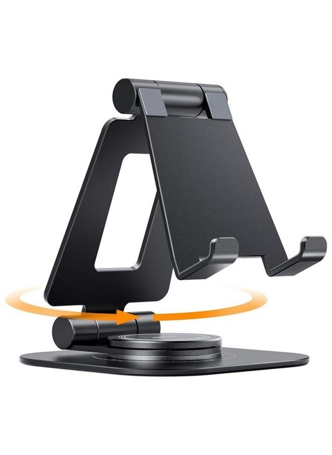 AS007-XS Adjustable Aluminum Alloy Desktop Phone Stand(Black)