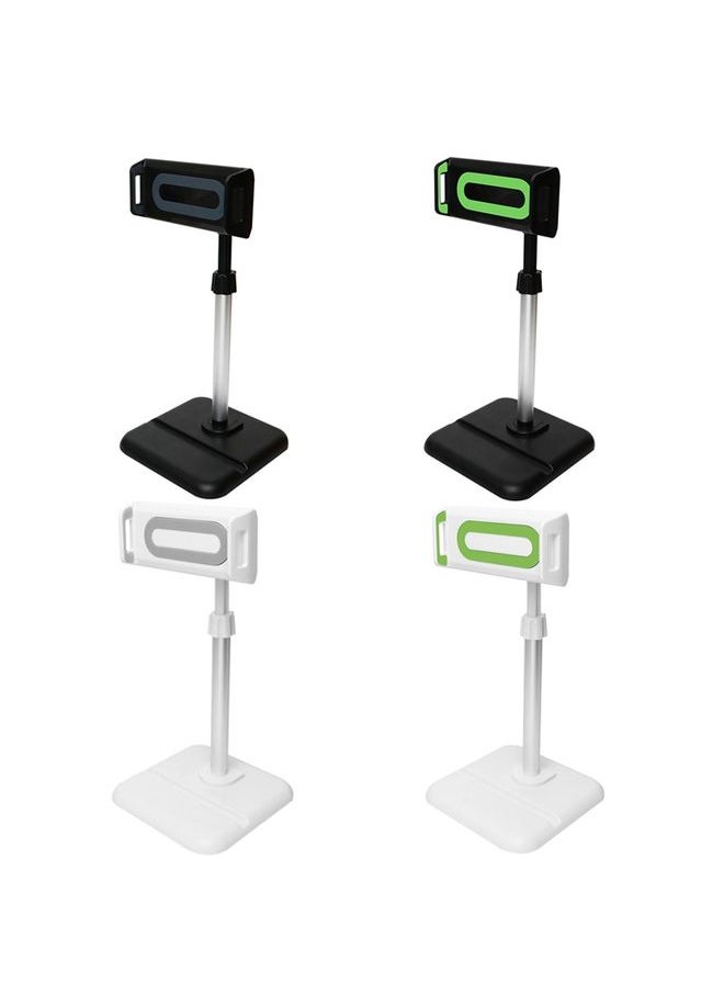 Telescopic Adjustment Live Frame Desktop Tablet Mobile Phone Bracket, Specification: K05 Flat Plate  (White Green)