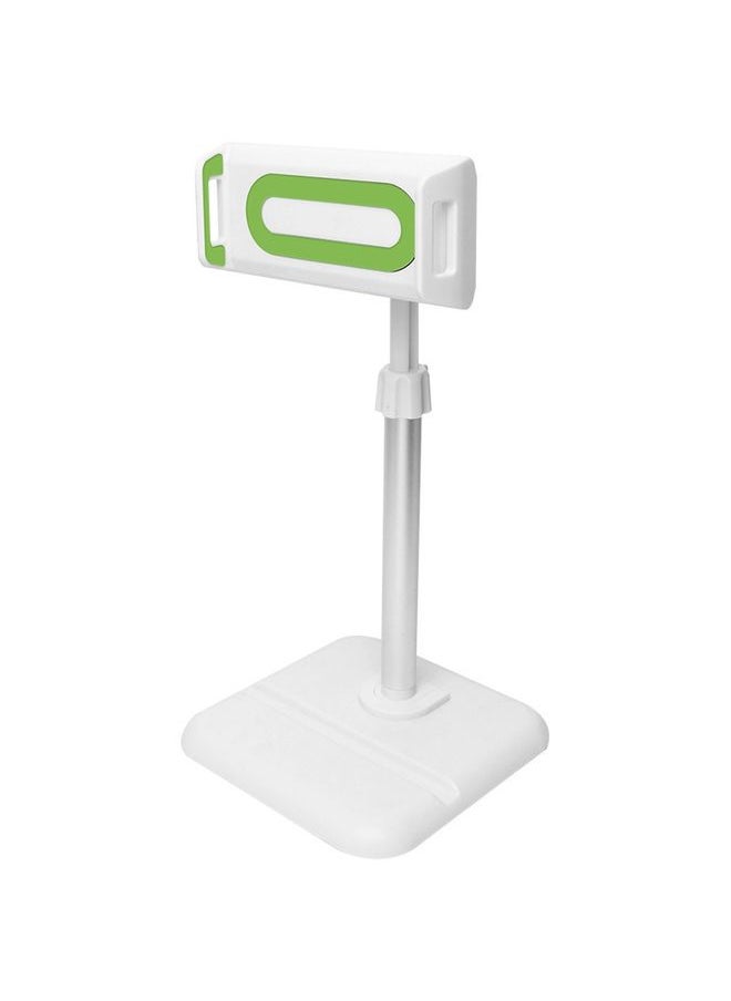 Telescopic Adjustment Live Frame Desktop Tablet Mobile Phone Bracket, Specification: K05 Flat Plate  (White Green)