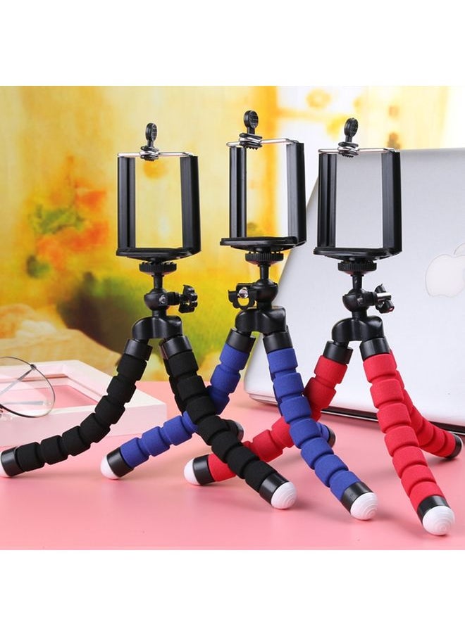 5 PCS Octopus Photography Sponge Mobile Phone Stand Portable Lazy Adjustable Vibrato Live Tripod Stand(Red)