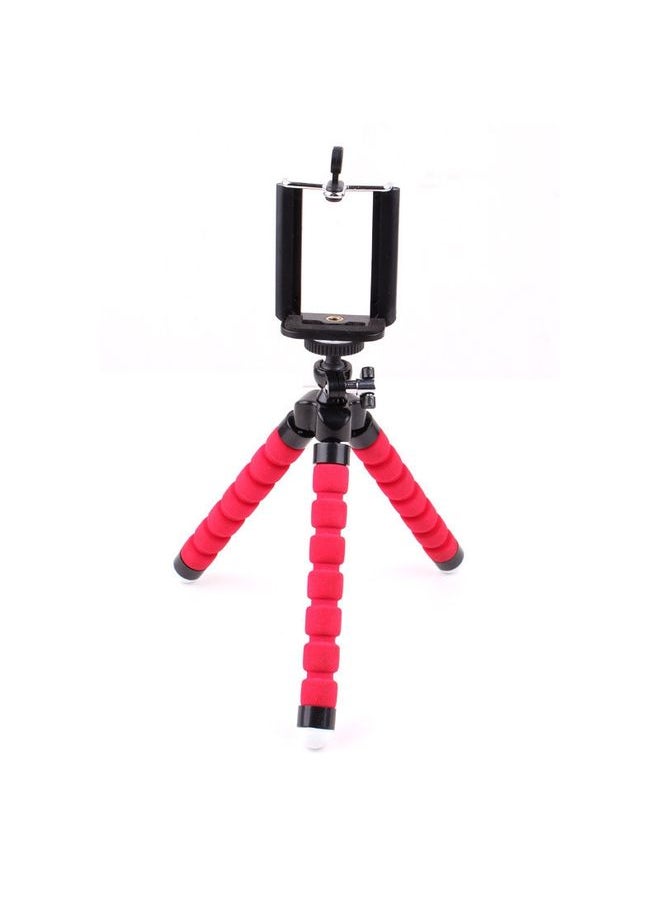 5 PCS Octopus Photography Sponge Mobile Phone Stand Portable Lazy Adjustable Vibrato Live Tripod Stand(Red)