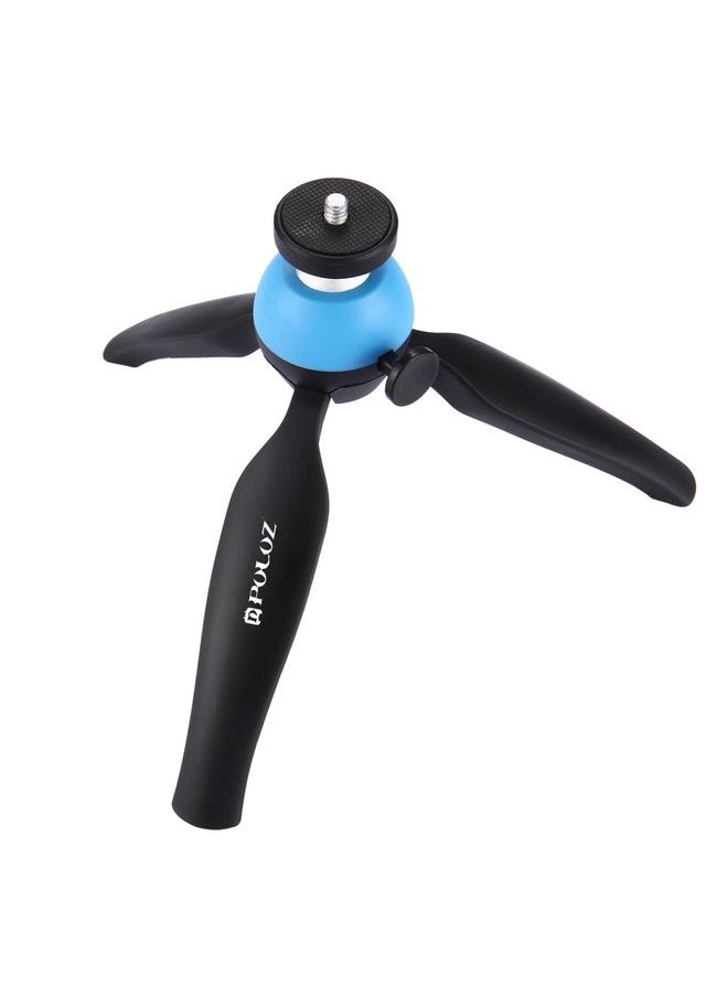 PULUZ Pocket Mini Tripod Mount with 360 Degree Ball Head & Phone Clamp for Smartphones(Blue)