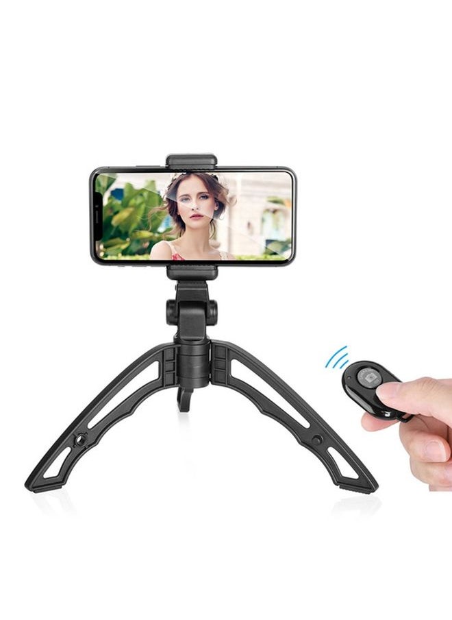 APEXEL Portable Handheld Lazy Live Broadcast Desktop Folding Universal Bluetooth Tripod Phone Holder