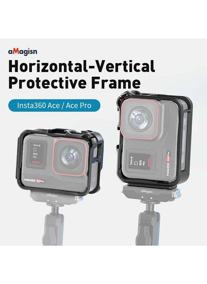 aMagisn Premium Cage for Insta360 Ace Pro - Essential Accessory for Insta360 Ace Pro Action Camera (Border for AcePro)