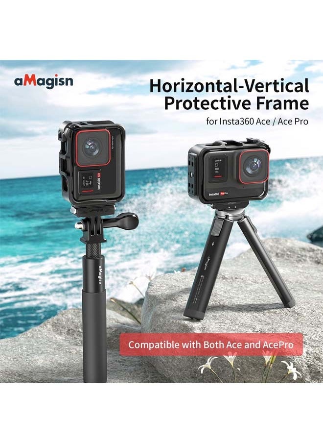 aMagisn Premium Cage for Insta360 Ace Pro - Essential Accessory for Insta360 Ace Pro Action Camera (Border for AcePro)