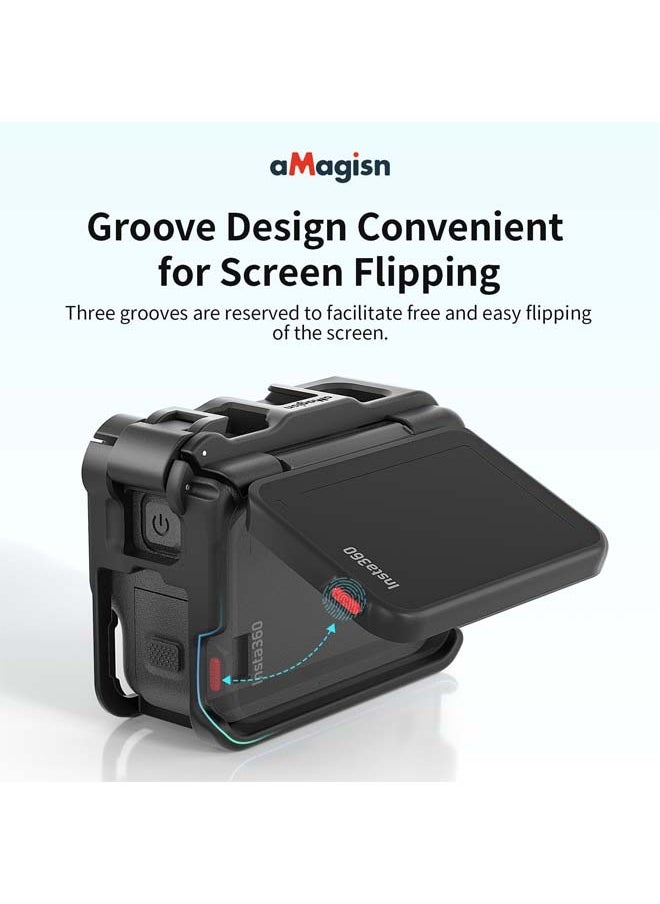aMagisn Premium Cage for Insta360 Ace Pro - Essential Accessory for Insta360 Ace Pro Action Camera (Border for AcePro)
