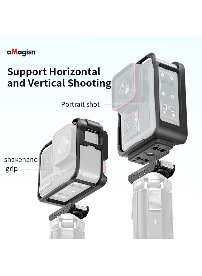 aMagisn Premium Cage for Insta360 Ace Pro - Essential Accessory for Insta360 Ace Pro Action Camera (Border for AcePro)