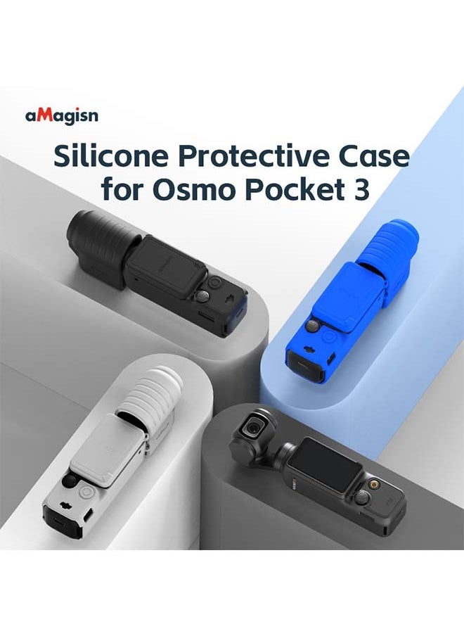 aMagisn Premium Silicone Protective Case for DJI Osmo Pocket 3 - Essential Accessory for DJI Gimbal Action Camera