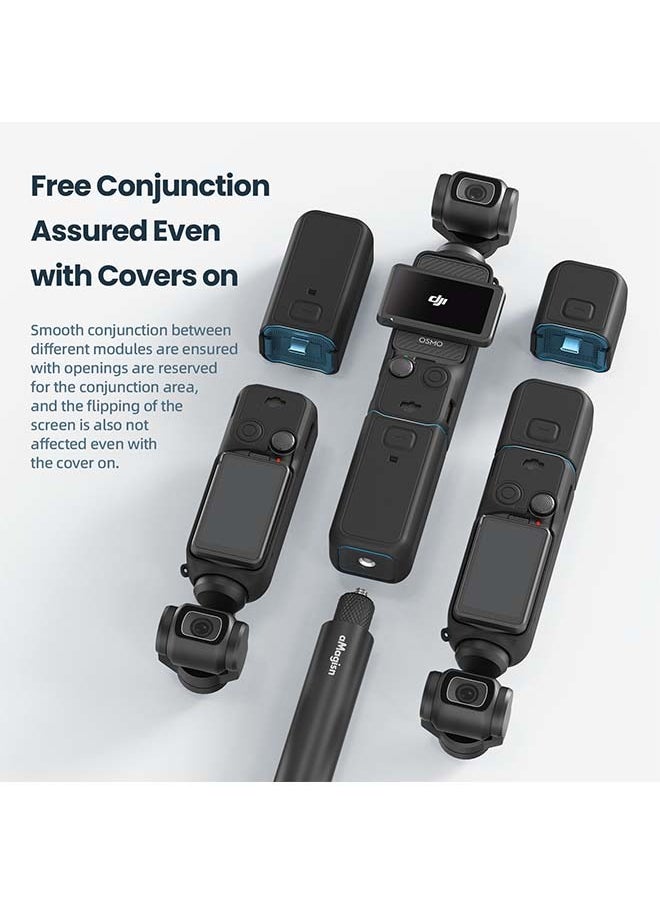 aMagisn Premium Silicone Protective Case for DJI Osmo Pocket 3 - Essential Accessory for DJI Gimbal Action Camera