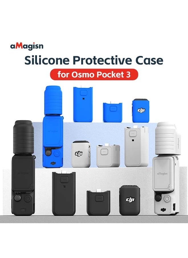 aMagisn Premium Silicone Protective Case for DJI Osmo Pocket 3 - Essential Accessory for DJI Gimbal Action Camera