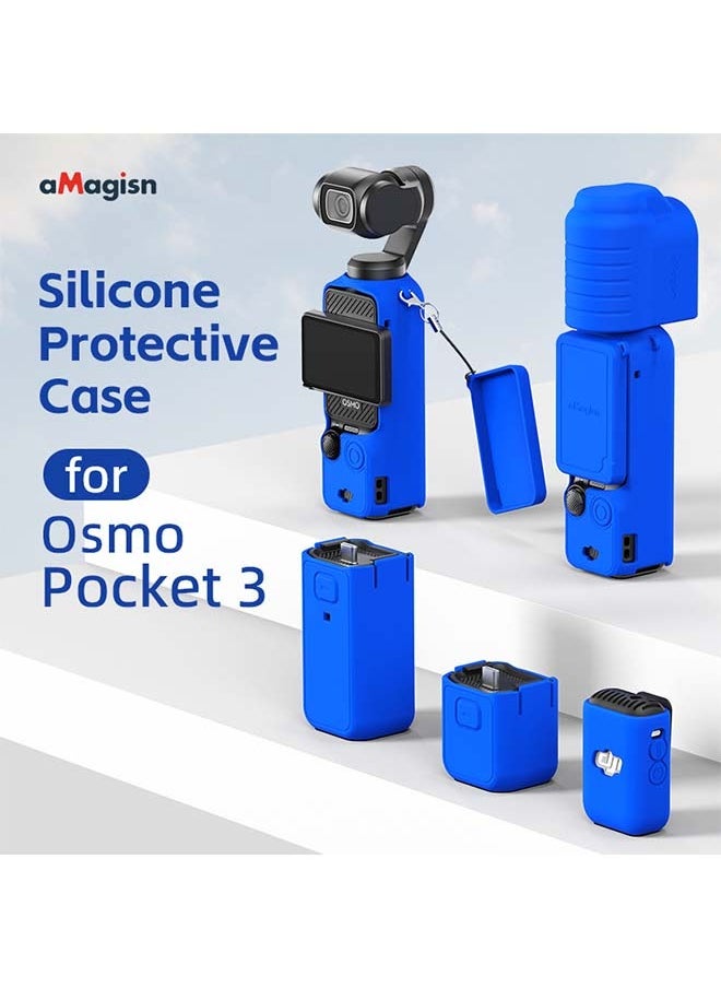 aMagisn Premium Silicone Protective Case for DJI Osmo Pocket 3 - Essential Accessory for DJI Gimbal Action Camera