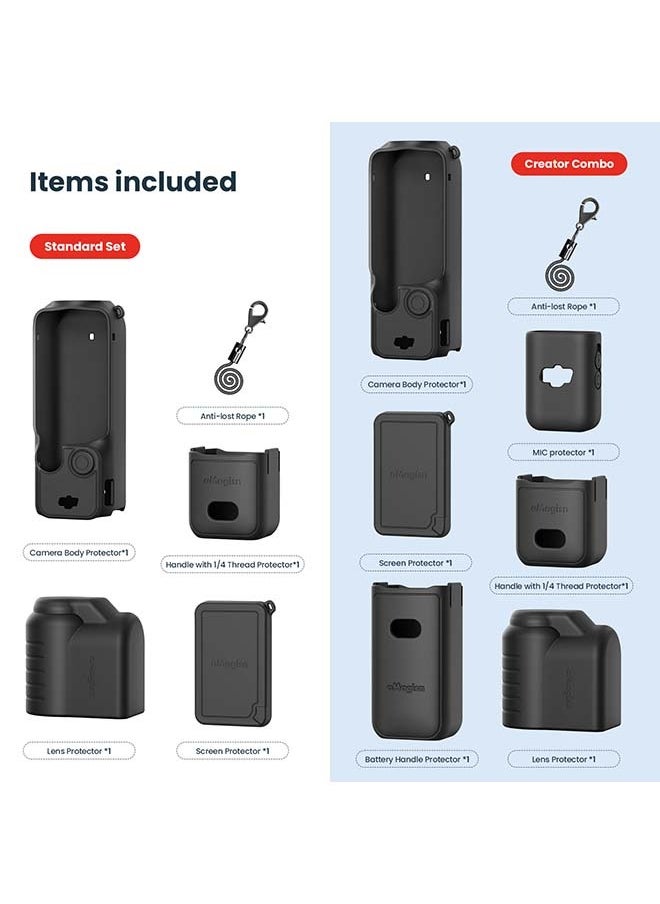 aMagisn Premium Silicone Protective Case for DJI Osmo Pocket 3 - Essential Accessory for DJI Gimbal Action Camera