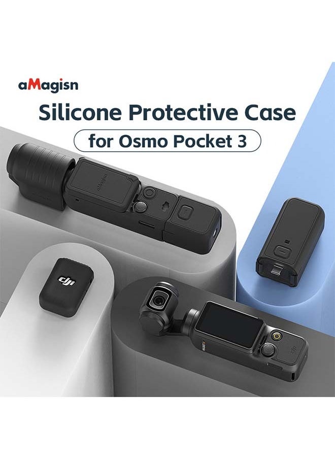 aMagisn Premium Silicone Protective Case for DJI Osmo Pocket 3 - Essential Accessory for DJI Gimbal Action Camera