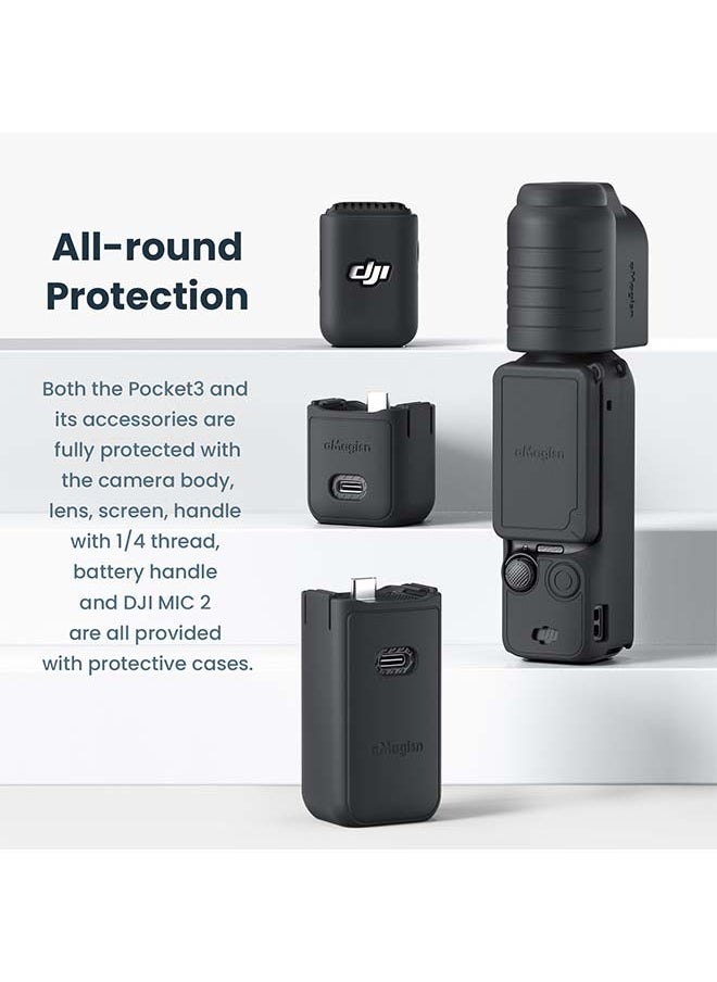 aMagisn Premium Silicone Protective Case for DJI Osmo Pocket 3 - Essential Accessory for DJI Gimbal Action Camera