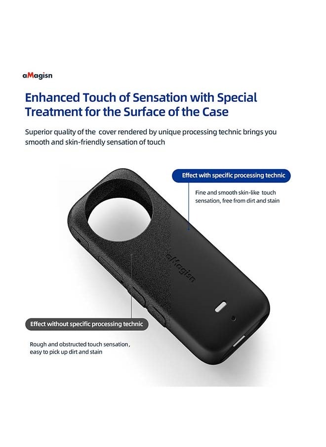 aMagisn Premium Silicone Body Case and Lens Sleeve for Insta360 X3 - Essential Protection Accessories for Insta360 X3 360-Degree Action Camera (Body Case + Lens Sleeve)
