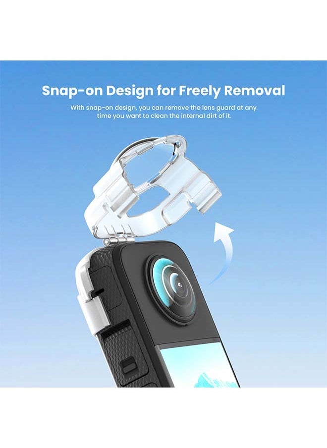 aMagisn Premium Anti-Fog Lens Protector and Protective Case with Buckle for Insta360 X3 - Essential Accessory for Action Cameras