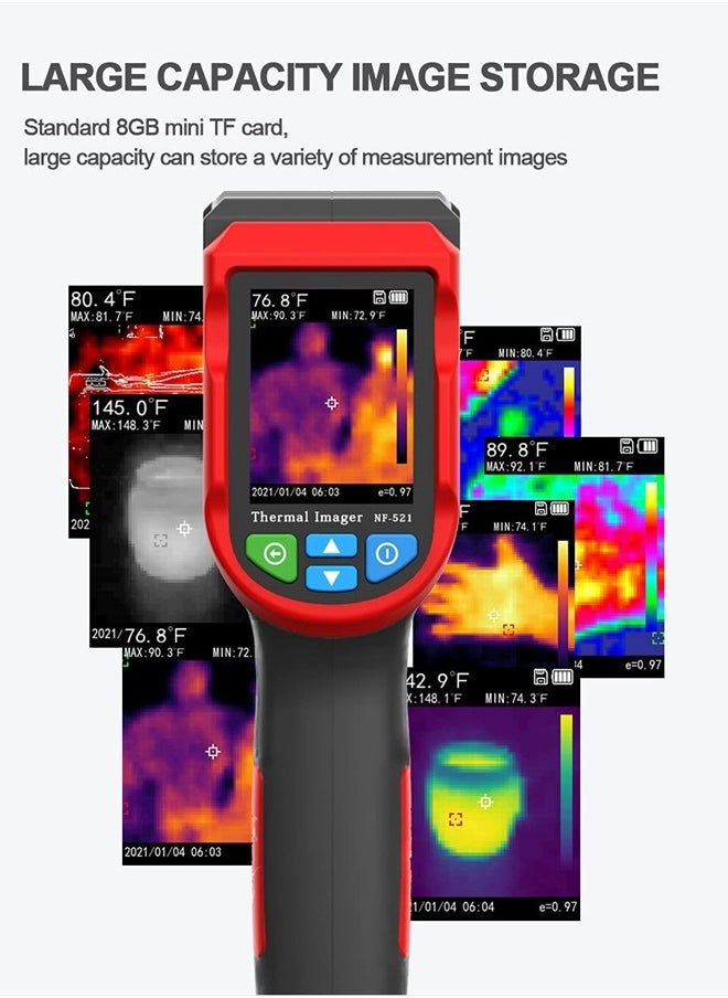 Thermal Camera NF-521,1024 Pixel Resolution,Industrial Infrared Camera Used in Various Fields Such as mainboard Maintenance and Industrial smeltinge with 2.4 TFT LCD Display