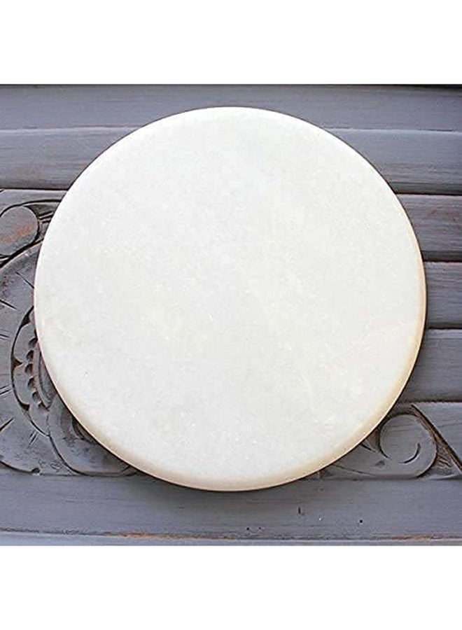 Marble Chapati Table 100% Eco Natural Marble White Made In India