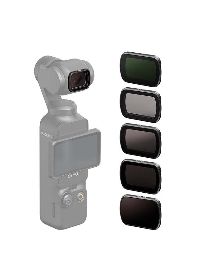 aMagisn Premium Filters and Protective Lens for DJI Osmo Pocket 3 - Essential Accessories for Action Cameras (ND16/64/256/1000+ CPL)