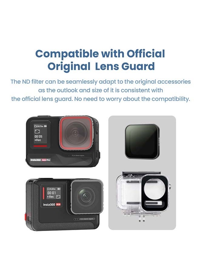 aMagisn Premium Waterproof Filters and Protective Lenses for Insta360 Ace Pro - Essential Accessories for Insta360 Ace Pro Action Cameras (AcePro - CPL + ND8 + 16 + 32)