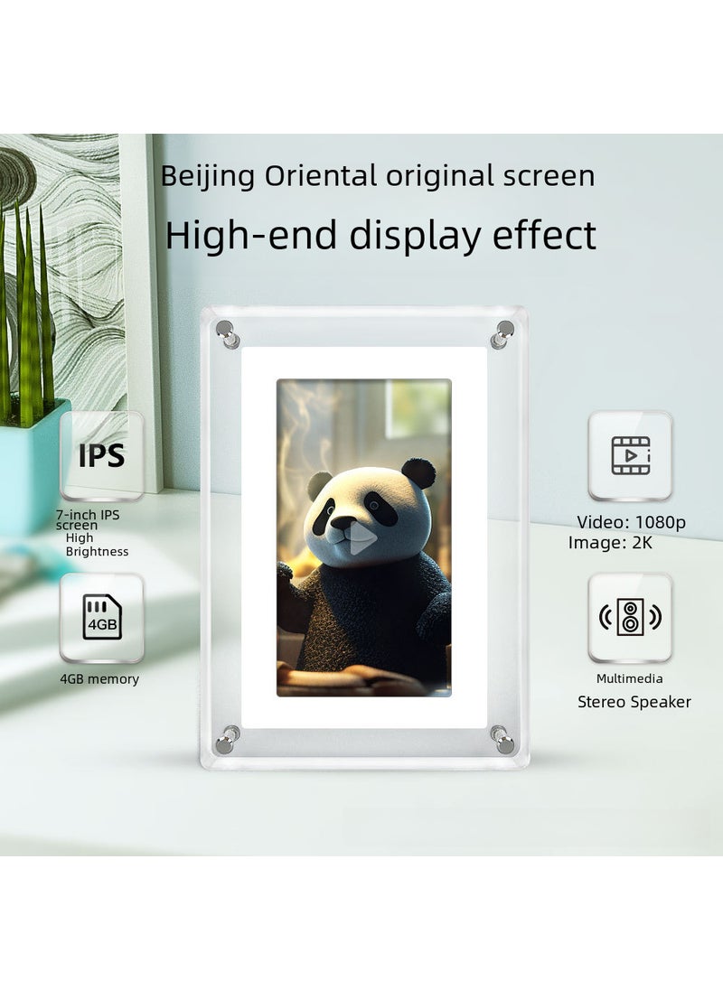 New 7-Inch Acrylic Digital Frame with Auto-Play Australian regulations