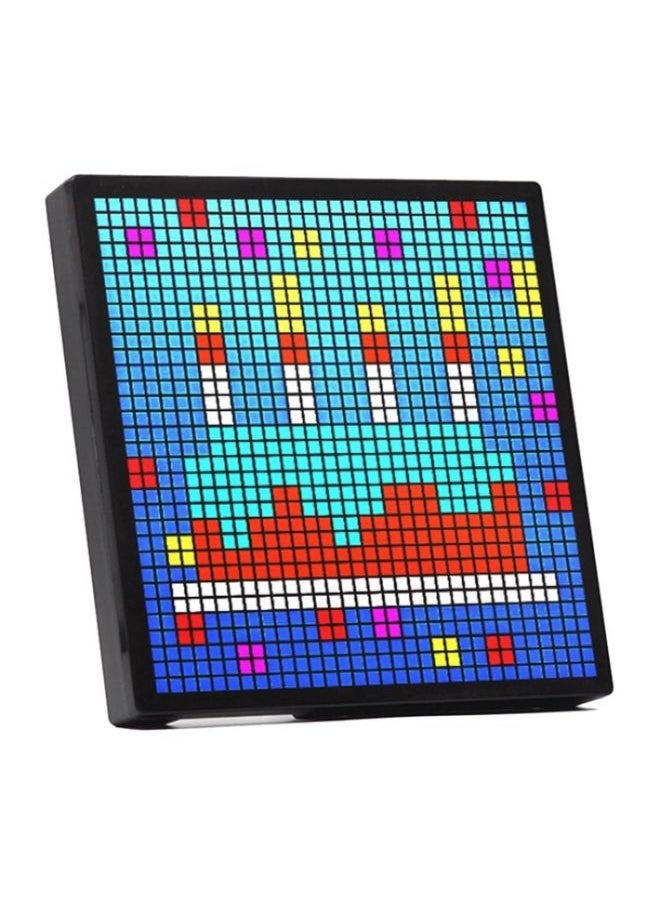 ID32 Advertising Desktop Dynamic Alarm Clock Pixel Screen Display IDM Art Cyberpunk Style Cartoon Screen